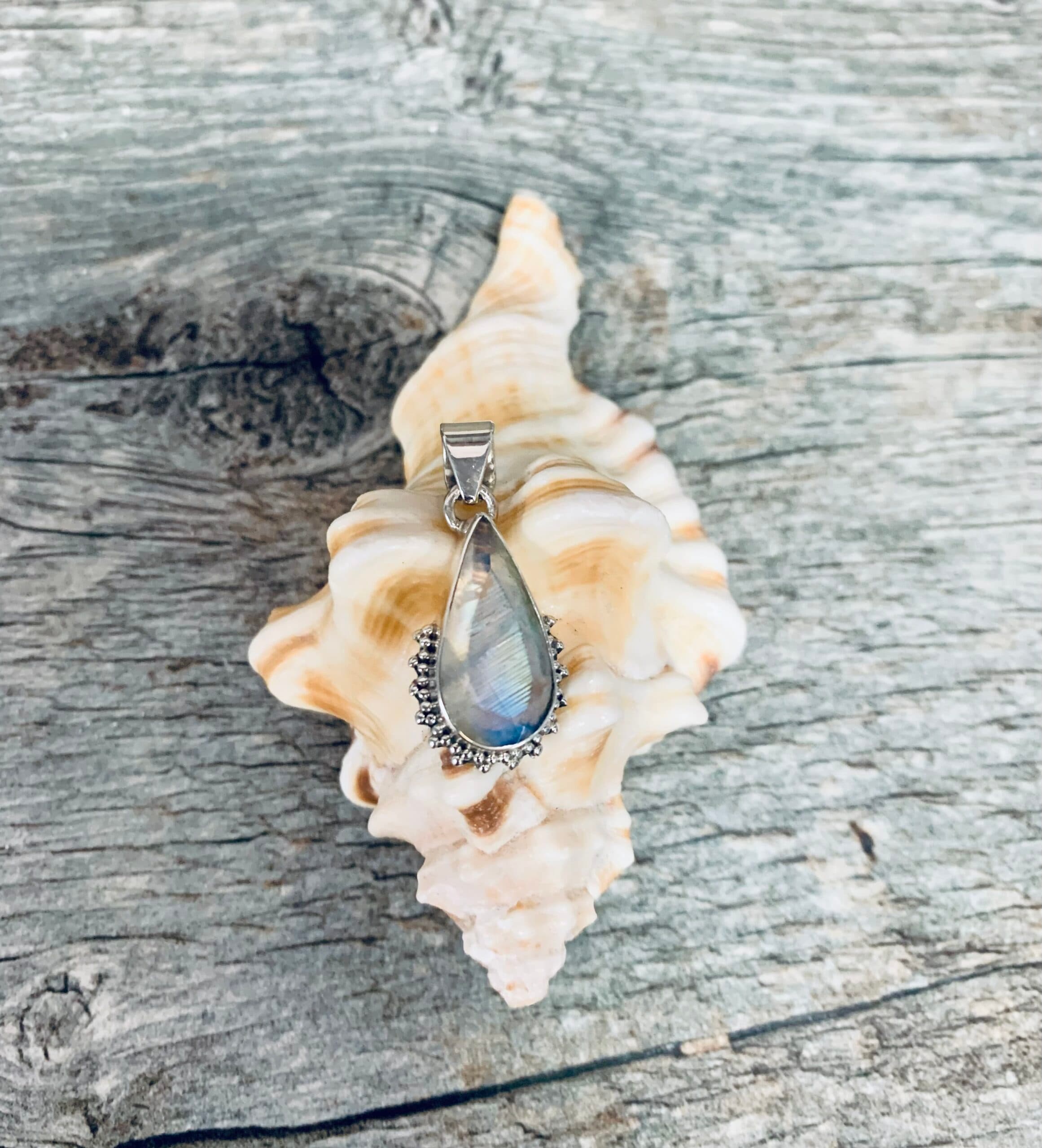 Lunar Light | Moonstone Teardrop Pendant