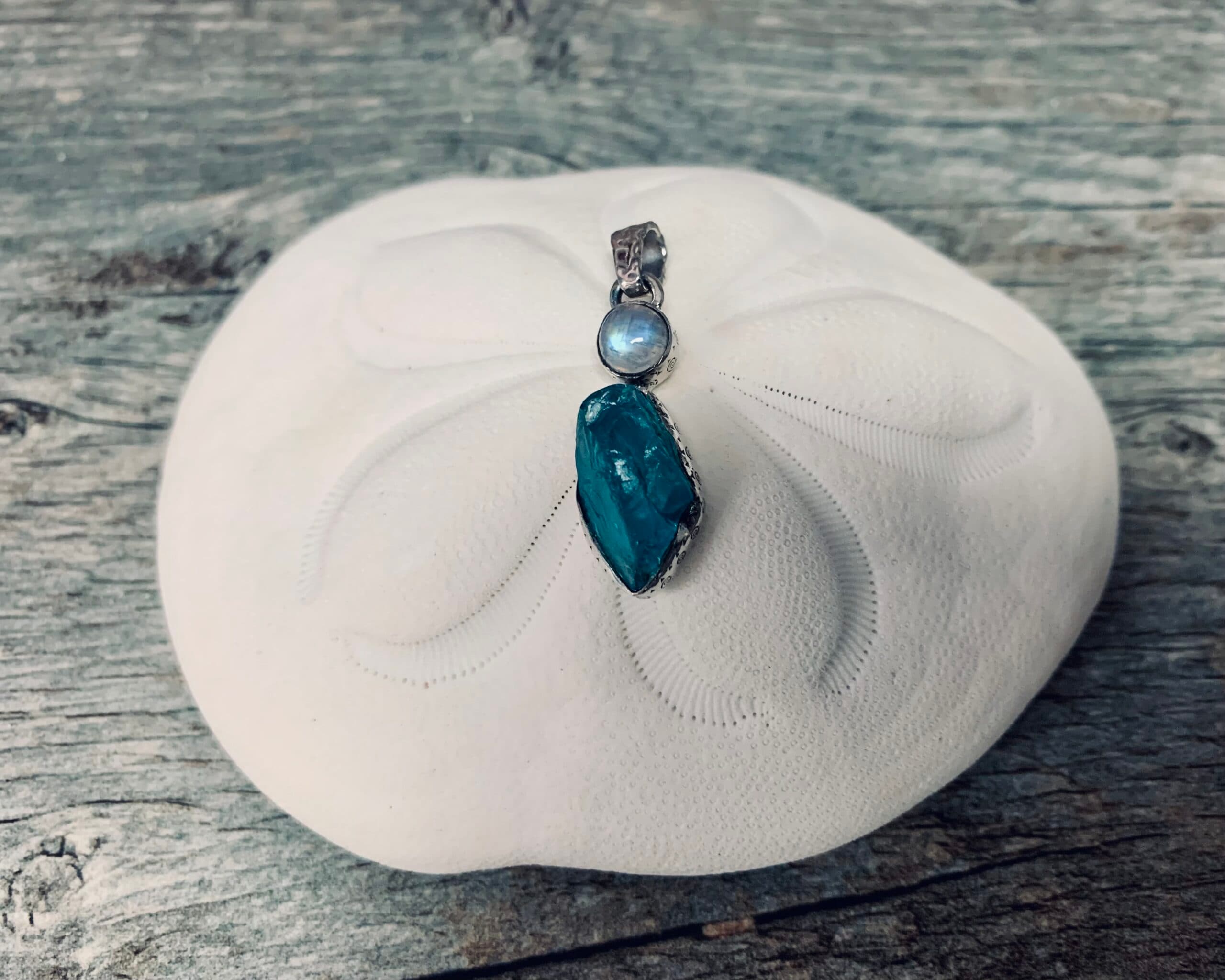 Moonstone & Apatite Soul Pendant